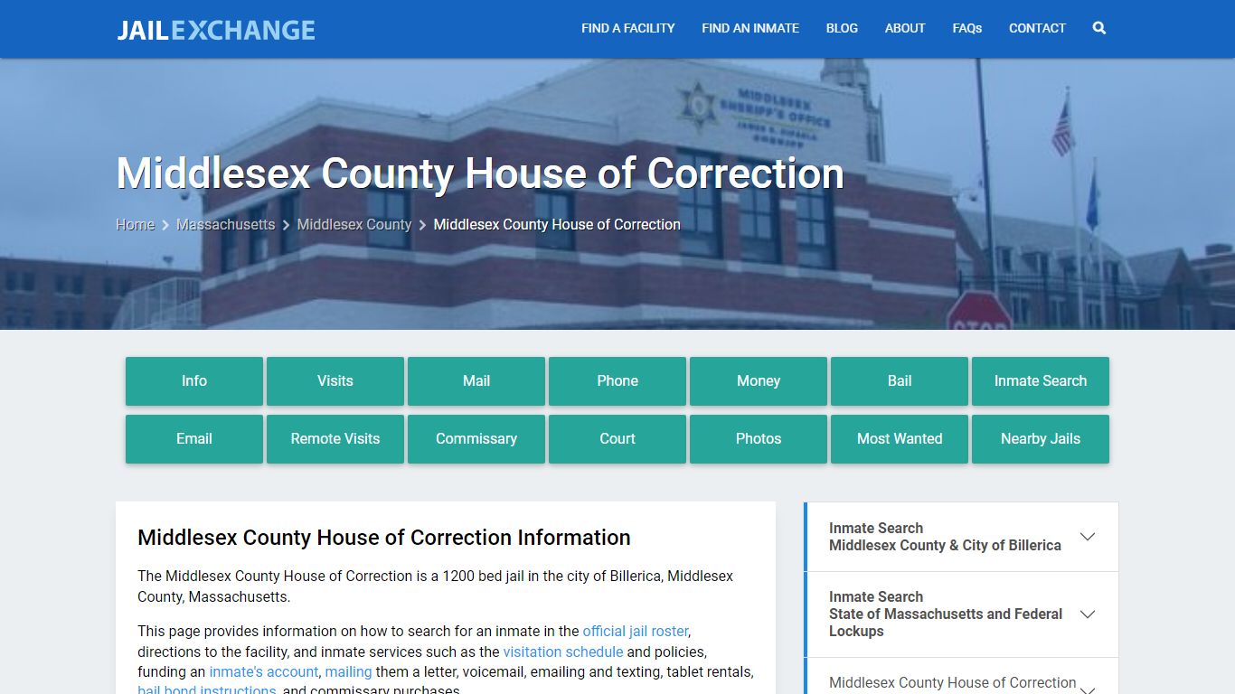 Middlesex County House of Correction - Jail Exchange